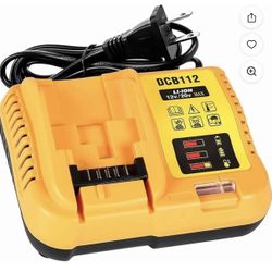 DCB112 Battery Charger Replacement for Dewalt Compatible with 12V 20V Max Lithium Battery DCB120 DCB127 DCB115 DCB118 DCB107 DCB105 DCB102