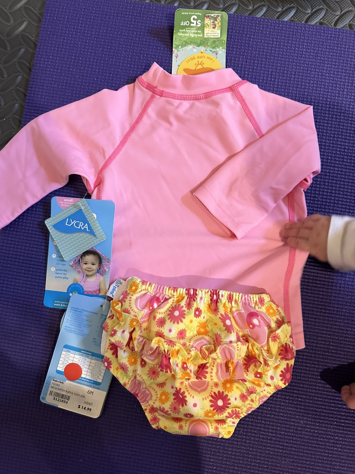 I Play 3-6 Month Girls Swimsuit