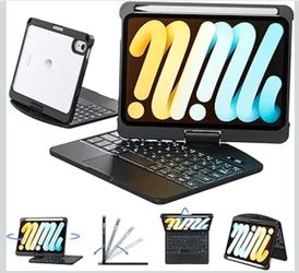 iPad Mini 6 / 7 Keyboard Case w Trackpad – NEW – $69