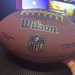 Silver football letters