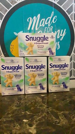 Snuggle +SuperFresh Morning Breeze Dryer Sheets 4-Pack