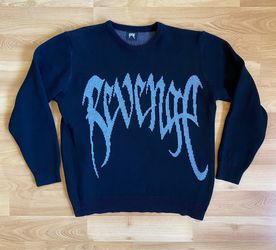 Revenge Black Knit Logo Sweater