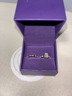 Engagement ring and band