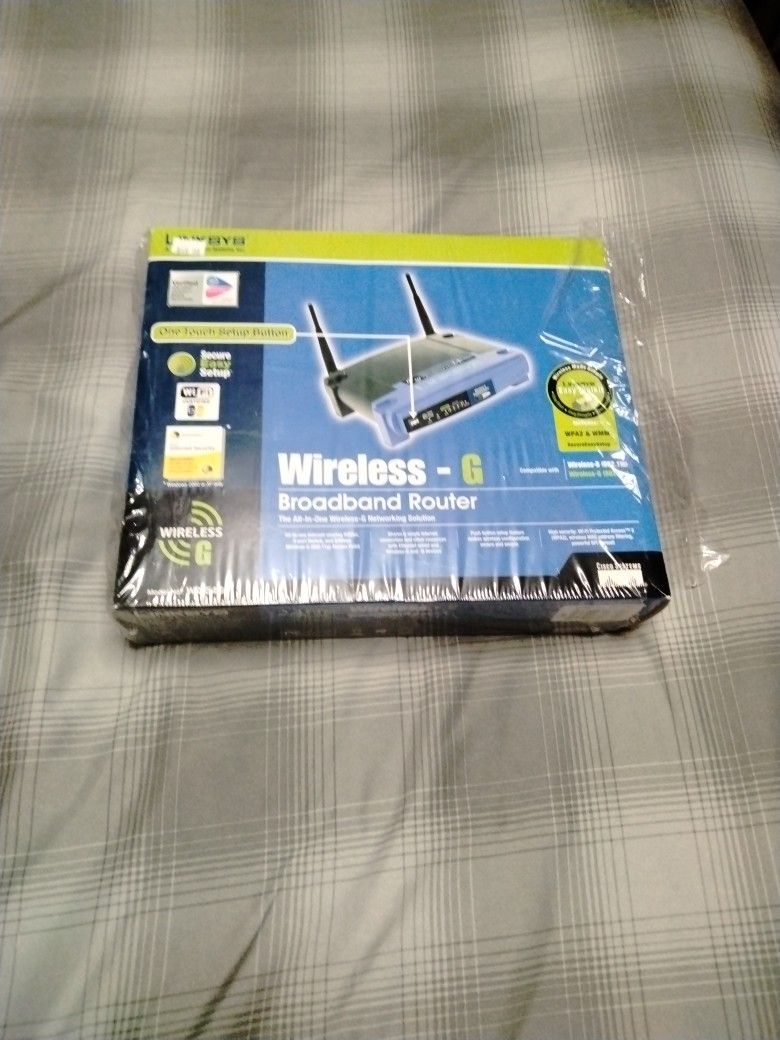 LINKSYS 2.4GHz - 54Mbps Cisco Wireless G Broadband Router Model WRT54G