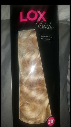 LOX Studio Blonde Natural Curl Clip-in Extentions