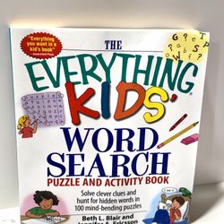 The Everything Kids’ Word Search Puzzle & Activity Book 100 Puzzles PB