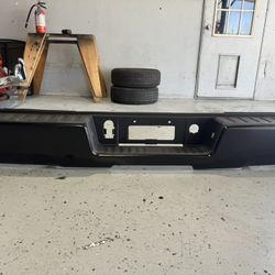 2014-19 Silverado Sierra Read Bumper  Black 