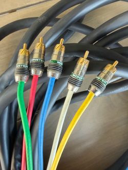 38’ Monster RGB5 22 AWG Cable Black