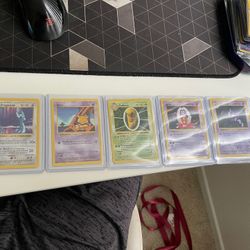 Pokémon Shadowless Cards. 6 Cards In Total