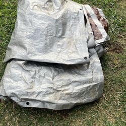 150 Square Foot Tarp , I Had It for Like 4 Months To Cover My Pool I Got Rid Of My Pool I Don't Have A Use For It No Rips In It 