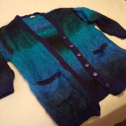 Hand-knitted Authentic New Zealand Button Up Cardigan Sweater