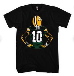 Green Bay Packers #10 Love T-shirt Men's Large