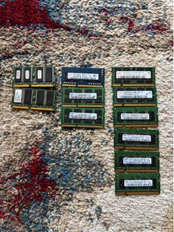 Lot of DDR2 and DDR3 SODIMM RAM