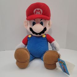 Super Mario Plush Pillow 22" Nintendo 2020 PC990T New With Tags!