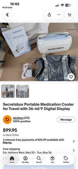 Portable medication cooler
