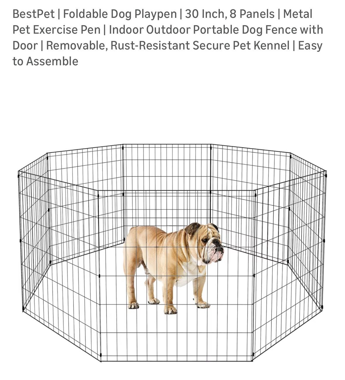 Dog playpen - portable