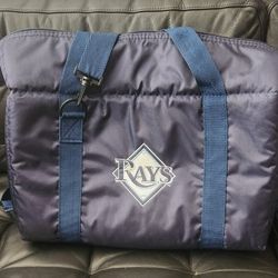 Big Tampa Bay Rays Heavy Insulated Soft Cooler Shoulder Bag Tailgate Tote, Great Condition