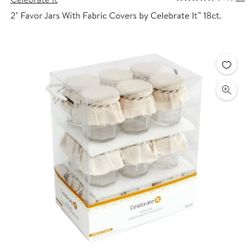 Celebrate Favor Jars With Fabric Covers