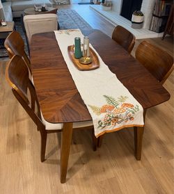 Dining table and chairs