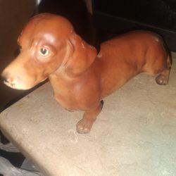 Vintage Dachshund Porcelain Figurine