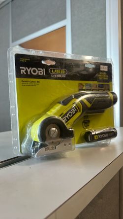 RYOBI USB Lithium Power Cutter Kit with 2.0 Ah USB Lithium Battery and Charging Cable