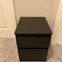 Black night stand