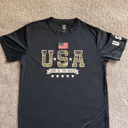 Men's T-shirt L/G “USA. HOME OF THE BRAVE”