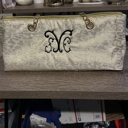 Insulated Bag, Cream, And Gold With