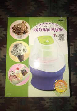 Rival Electric ice cream maker or frozen yogurt 1 1/2 quarts
