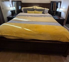 Ashley king/California king bed frame
