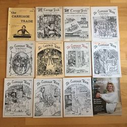 Lot of 12 Vintage The Carriage Trade Machine Knitting Magazines
