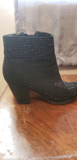 Black ankle booties