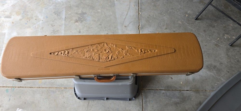 Vintage Doskocil Rifle Gun Guard Hard Case Intricate Design 52x11x4 Case Only