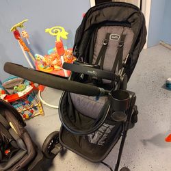 Baby stroller combo car seat and lay down seat