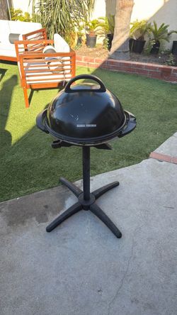 George Foreman Indoor/Outdoor Electric Grill with Stand
