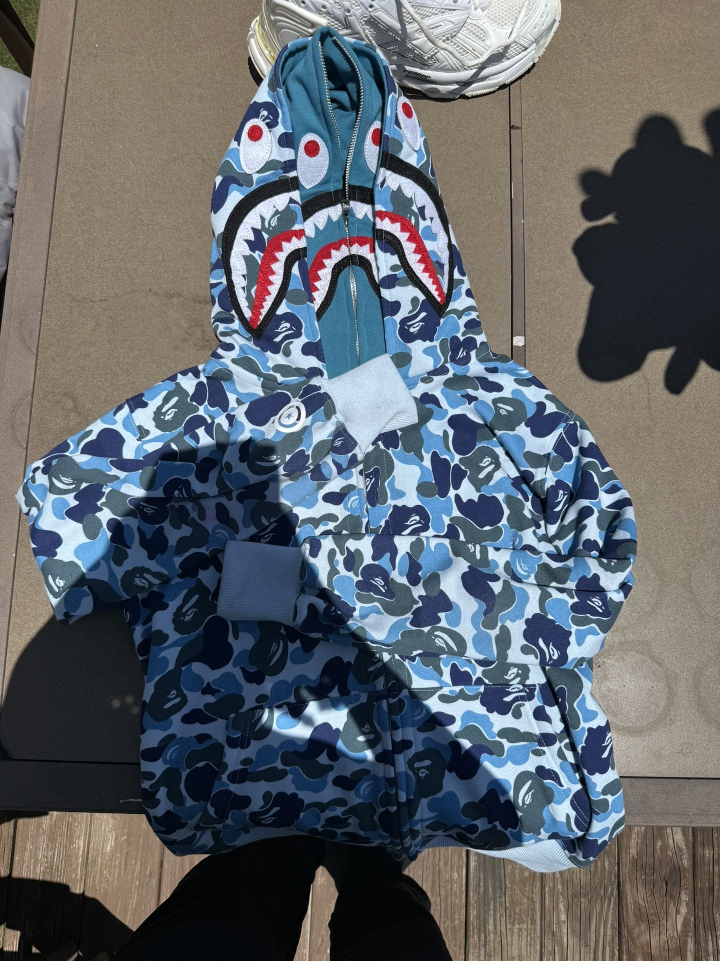 Shark Zip- Up Bape Hoodie (BLUE)