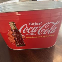 Coca Cola Galvanized Metal Bucket