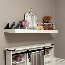 White Floating Shelf
