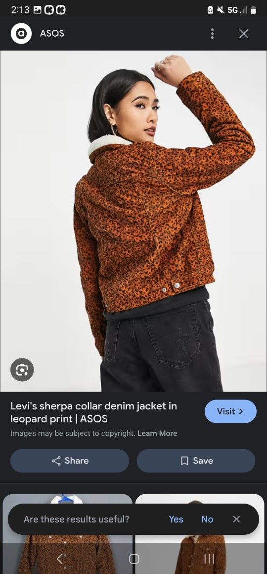 Levi's Leopard Print Original Sherpa Trucker Jacket Size 3X