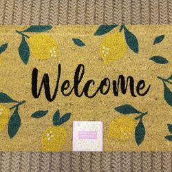 Brand New  Lemon WELCOME Mat For Sale 