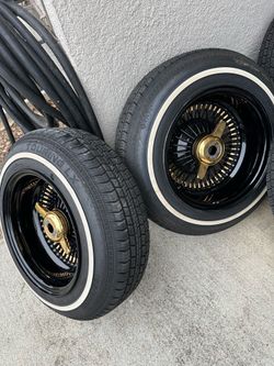 13x7 wire wheels Remington tires spokes