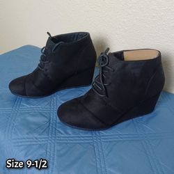Wedge Ankle Boots Size 9.5 
