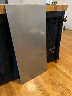 IKEA spontan gray magnetic metal discontinued memo bulletin board