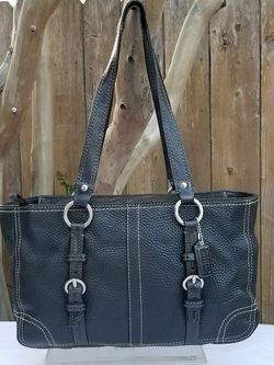 Coach leather handbag