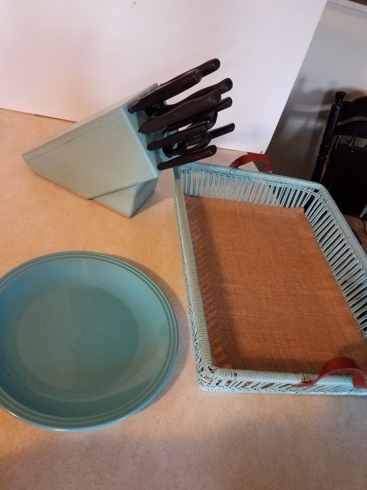 Topaz Blue Kitchen Items