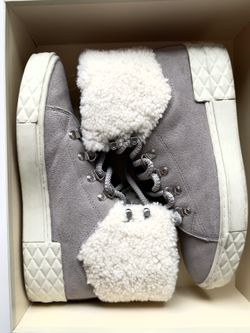 Marc Fisher ML Davie Suede & Faux Fur  Boots, Size 10 M, Excellent Used Condition  