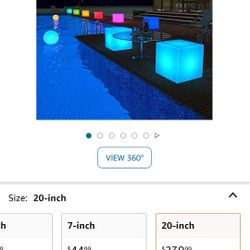 LED multipurpose Cube 20" Lofttek ($240 New)