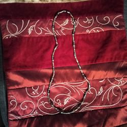 Green and black necklace or can use as bracelet