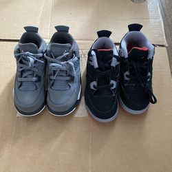 Baby Jordan 4 Cg & Bred Sz 9c