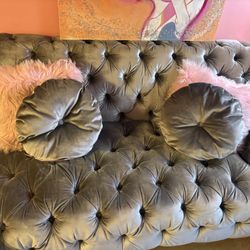 Luxury Tufted Velvet Sectional - Glam / Hollywood Regency - MUST SELL